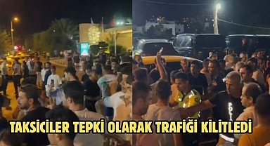 Taksiciler Tepki Olarak Trafiği Kilitledi
