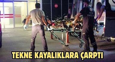 Tekne Kayalıklara Çarptı 