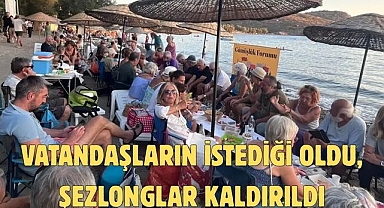 Vatandaşların İstediği Oldu, Şezlonglar Kaldırıldı