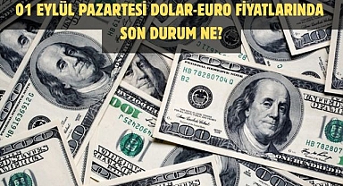 01 EYLÜL PAZARTESİ DOLAR-EURO FİYATLARINDA SON DURUM NE?