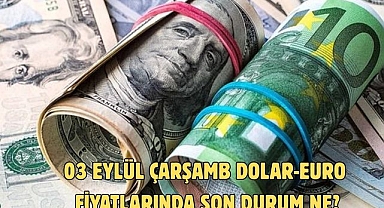 03 EYLÜL ÇARŞAMB DOLAR-EURO FİYATLARINDA SON DURUM NE?