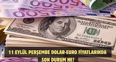 11 EYLÜL PERŞEMBE DOLAR-EURO FİYATLARINDA SON DURUM NE?