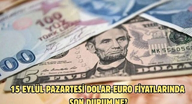 15 EYLÜL PAZARTESİ DOLAR-EURO FİYATLARINDA SON DURUM NE?