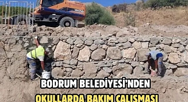 Bodrum Belediyesi’nden Okullarda Bakım Çalışması