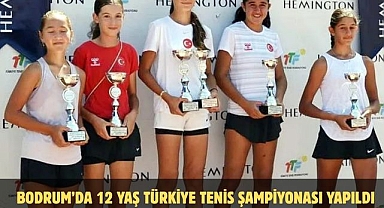 BODRUM’DA 12 YAŞ TÜRKİYE TENİS ŞAMPİYONASI YAPILDI   