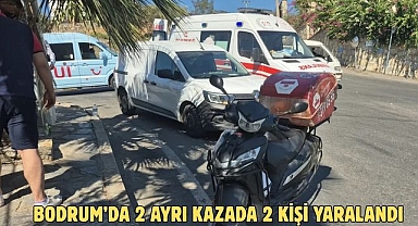 Bodrum’da 2 ayrı kazada 2 kişi yaralandı