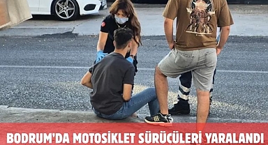 Bodrum’da Motosiklet Sürücüleri Yaralandı