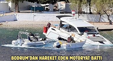 Bodrum'dan hareket eden motoryat battı