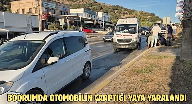 Bodrumda Otomobilin Çarptığı Yaya Yaralandı