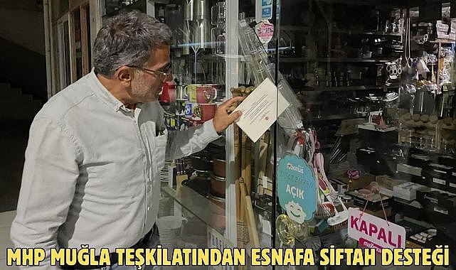 MHP Muğla Teşkilatından Esnafa Siftah Desteği