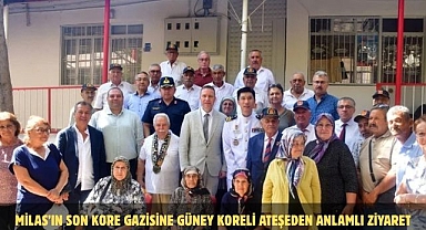 Milas’ın son Kore gazisine Güney Koreli ateşeden anlamlı ziyaret