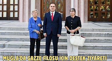 Muğla'da Gazze filosu için destek ziyareti