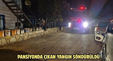 Pansiyonda Çıkan Yangın Söndürüldü
