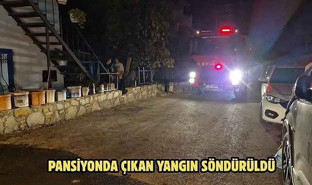 Pansiyonda Çıkan Yangın Söndürüldü