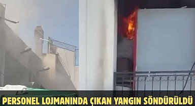Personel Lojmanında Çıkan Yangın Söndürüldü