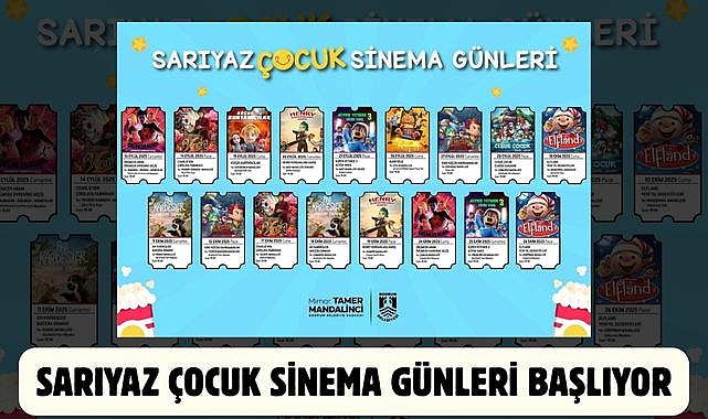 Sarıyaz Çocuk Sinema Günleri Başlıyor