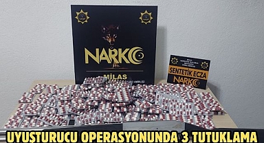Uyuşturucu operasyonunda 3 tutuklama