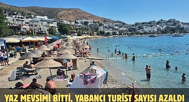 YAZ MEVSİMİ BİTTİ, YABANCI TURİST SAYISI AZALDI