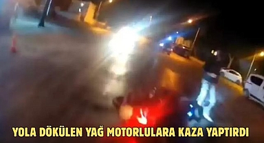 Yola Dökülen Yağ Motorlulara Kaza Yaptırdı