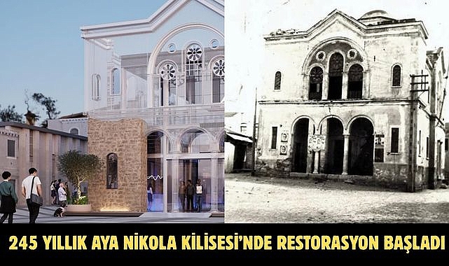 245 yıllık Aya Nikola Kilisesi’nde restorasyon başladı