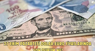 27 EKİM PAZARTESİ DOLAR-EURO FİYATLARINDA SON DURUM NE?