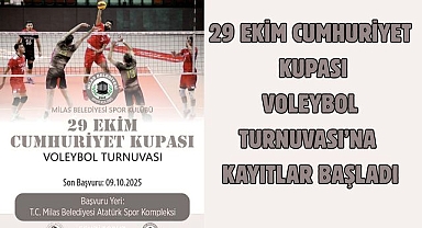 29 EKİM CUMHURİYET KUPASI VOLEYBOL TURNUVASI’NA KAYITLAR BAŞLADI
