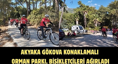 Akyaka Gökova Konaklamalı Orman Parkı, Bisikletçileri Ağırladı