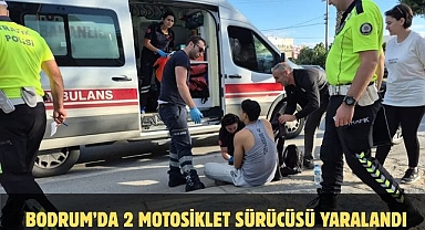 Bodrum’da 2 Motosiklet Sürücüsü Yaralandı