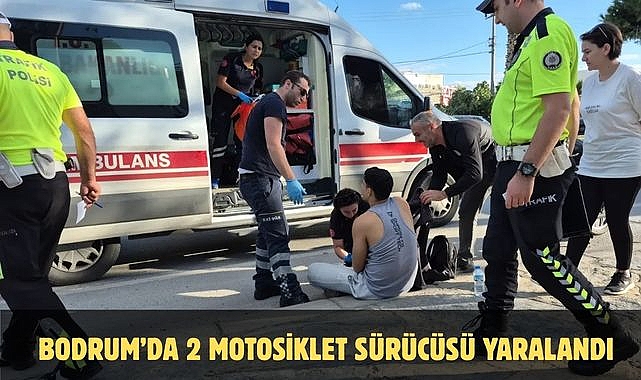 Bodrum’da 2 Motosiklet Sürücüsü Yaralandı