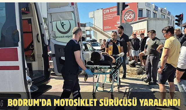 Bodrum’da Motosiklet Sürücüsü Yaralandı
