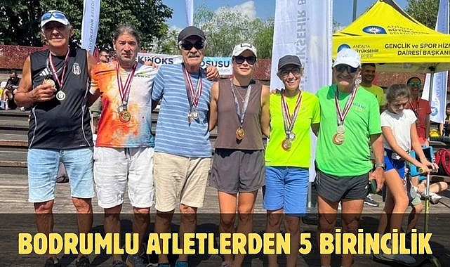 Bodrumlu atletlerden 5 birincilik