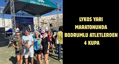 Lykos yarı maratonunda Bodrumlu atletlerden 4  kupa