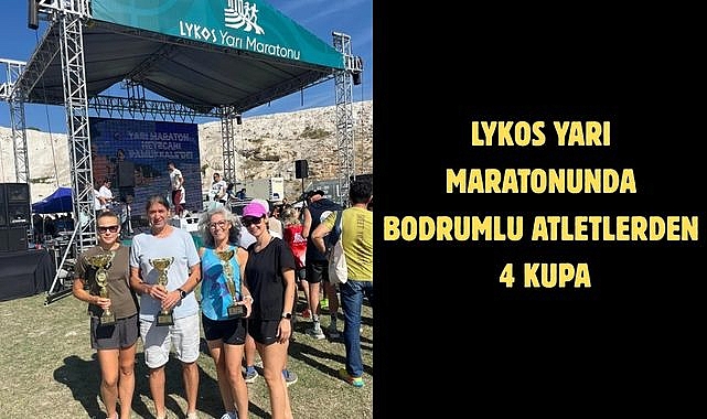Lykos yarı maratonunda Bodrumlu atletlerden 4 kupa