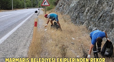 Marmaris Belediyesi ekiplerinden rekor