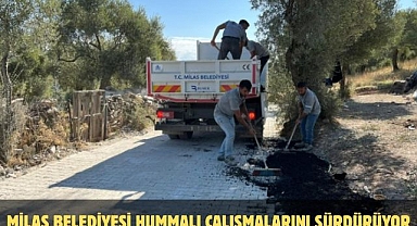 MİLAS BELEDİYESİ HUMMALI ÇALIŞMALARINI SÜRDÜRÜYOR
