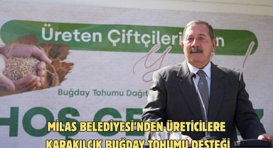 MİLAS BELEDİYESİ’NDEN ÜRETİCİLERE KARAKILÇIK BUĞDAY TOHUMU DESTEĞİ