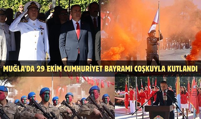 Muğla’da 29 Ekim Cumhuriyet Bayramı coşkuyla kutlandı