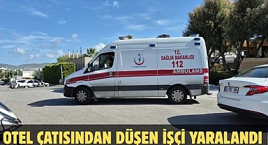 Otel Çatısından Düşen İşçi Yaralandı