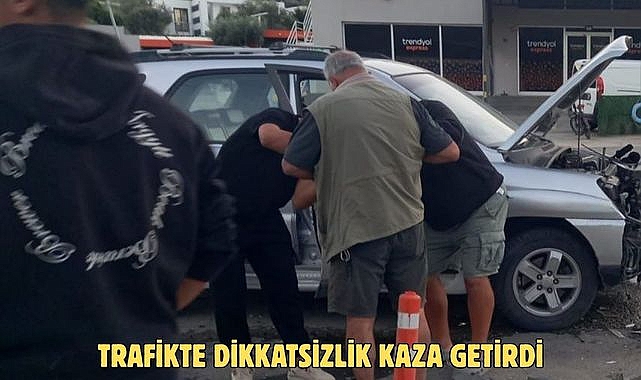 Trafikte Dikkatsizlik Kaza Getirdi