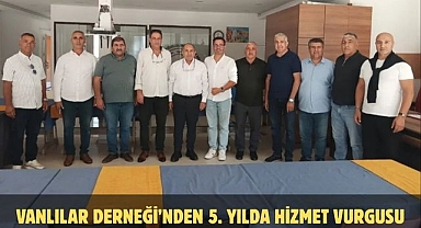 Vanlılar Derneği’nden 5. Yılda Hizmet Vurgusu