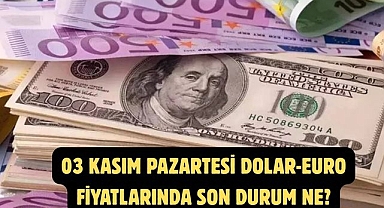 03 KASIM PAZARTESİ DOLAR-EURO FİYATLARINDA SON DURUM NE?