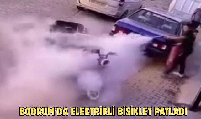 BODRUM’DA ELEKTRİKLİ BİSİKLET PATLADI