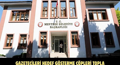 GAZETECİLERİ HEDEF GÖSTERME ÇÖPLERİ TOPLA