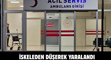 İskeleden Düşerek Yaralandı