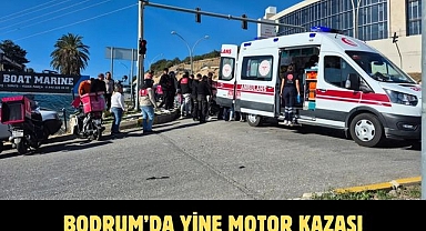 BODRUM’DA YİNE MOTOR KAZASI