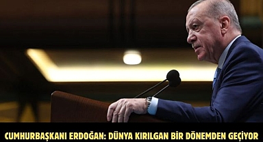Cumhurbaşkanı Erdoğan: Dünya kırılgan bir dönemden geçiyor