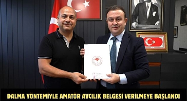 Dalma Yöntemiyle Amatör Avcılık Belgesi verilmeye başlandı