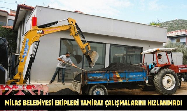 MİLAS BELEDİYESİ EKİPLERİ TAMİRAT ÇALIŞMALARINI HIZLANDIRDI