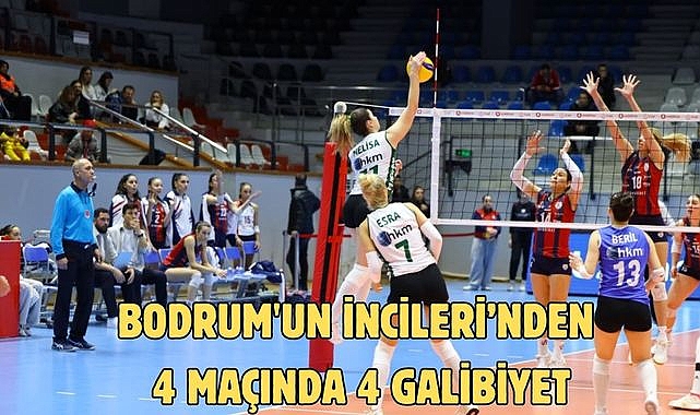 Bodrum'un İncileri’nden 4 maçında 4 galibiyet