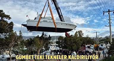 Gümbet'teki Tekneler Kaldırılıyor